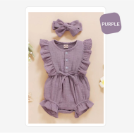 Baby Girls Romper + Headband