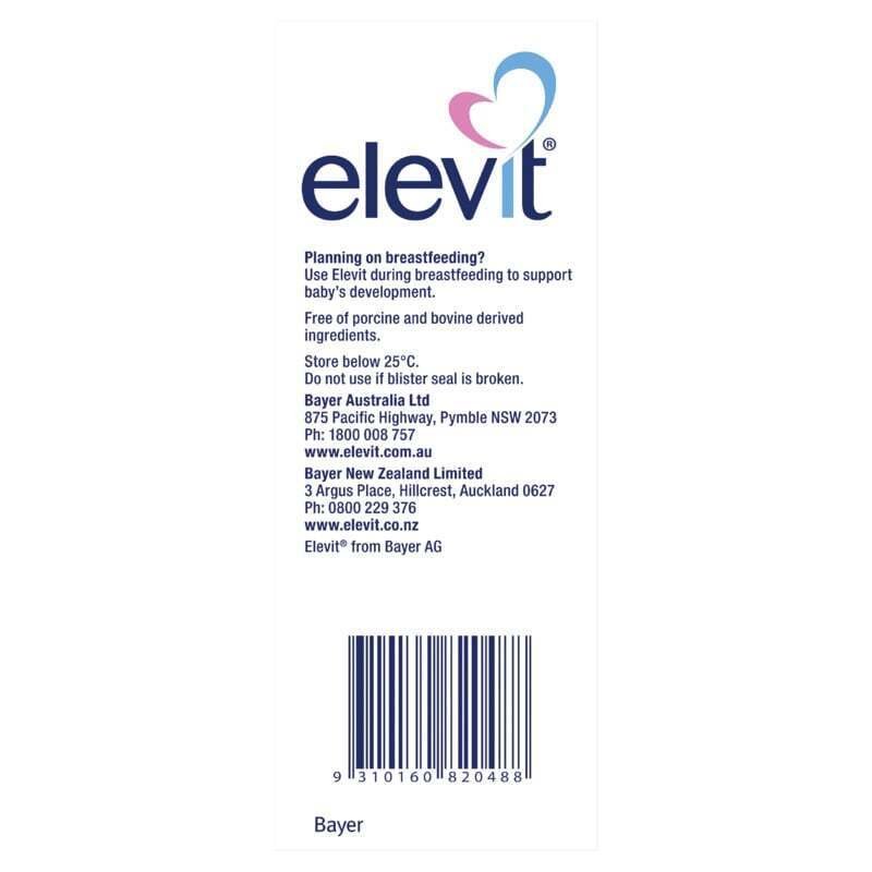 Elevit Pregnancy Multivitamin Tablets 100 Pack (100 Days) - Image 3